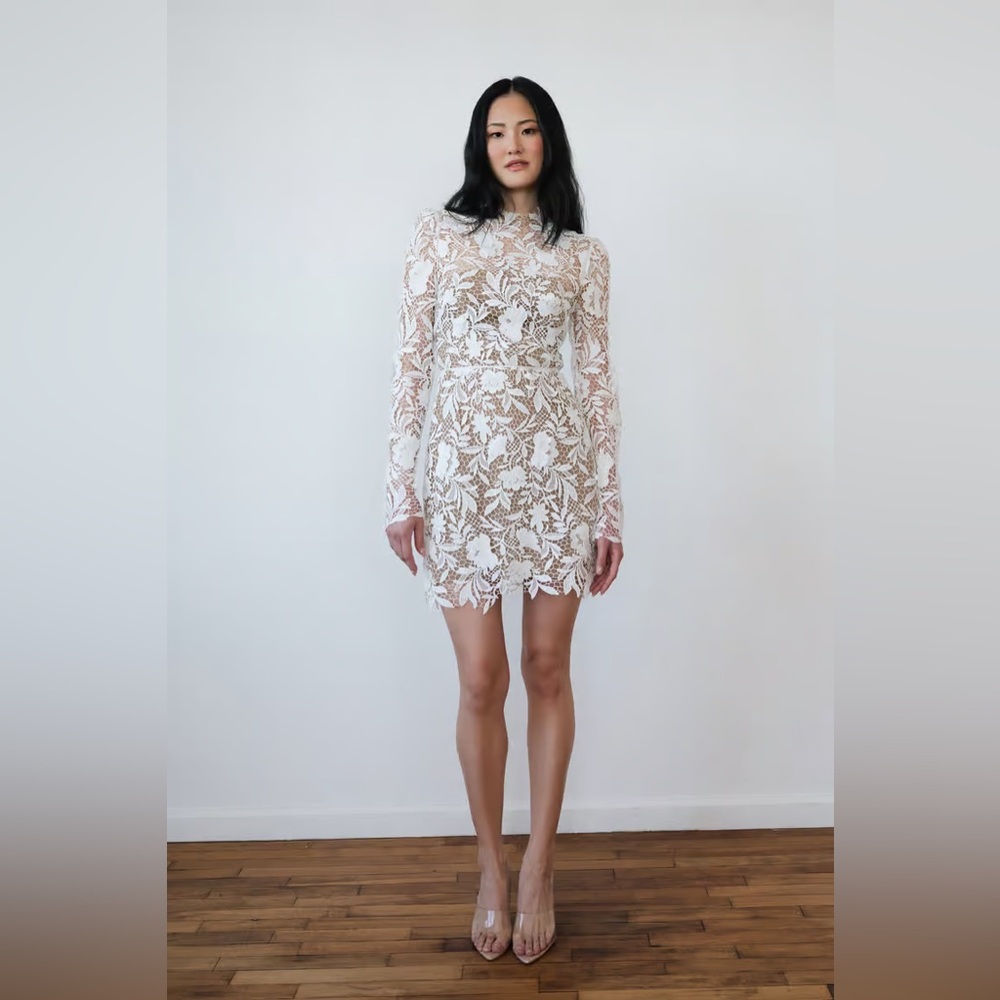 Jenny Yoo Samira Longsleeve Ivory Dress